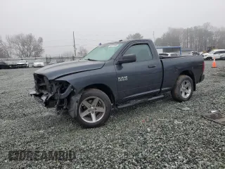 2014 Ram 1500 Tradesman with VIN 3C6JR6AGXEG316282, listed as a Copart auction lot 83717334 with 161,398 mi miles and Salvage Title. Bid and sale history available at carsss.com. Image 1.