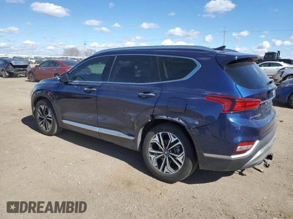 2020 Hyundai Santa Fe SEL with VIN 5NMS3CAA5LH163210, listed as a Copart auction lot 46996265 with 89,292 mi miles and Salvage Title. Bid and sale history available at carsss.com. Image 2.