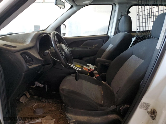 2017 Ram ProMaster City Cargo Van Tradesman with VIN ZFBERFAB4H6F47690, listed as a Copart auction lot 48971445 with 0 mi miles and Clean Title. Bid and sale history available at carsss.com. Image 7.