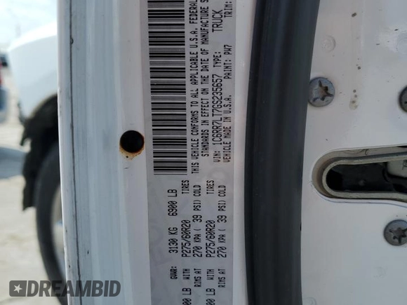 2016 Ram 1500 Big Horn with VIN 1C6RR7LT7GS235657, listed as a Copart auction lot 60222125 with 78,923 mi miles and Salvage title. Bid and sale history available at DreamBid. Image 13.