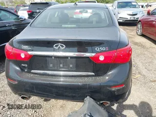 2015 Infiniti Q50 Premium with VIN JN1BV7AR1FM417499, listed as a IAAI auction lot 42063460 with 117,210 mi miles. Bid and sale history available at carsss.com. Image 17.