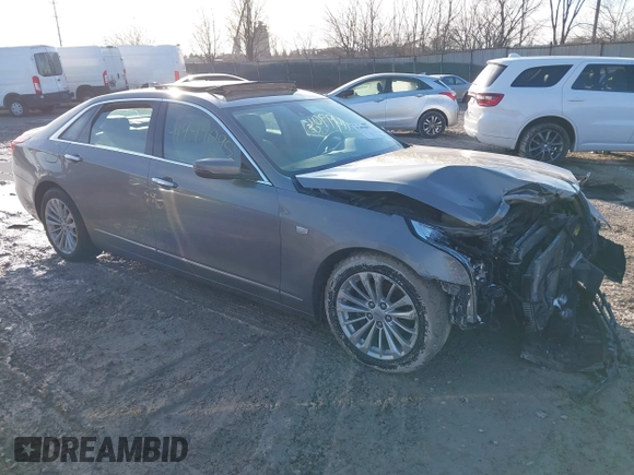 2018 Cadillac CT6 RWD with VIN 1G6KA5RX1JU117425, listed as a IAAI auction lot 41499095 with 83,428 mi miles and . Bid and sale history available at DreamBid. Image 1.