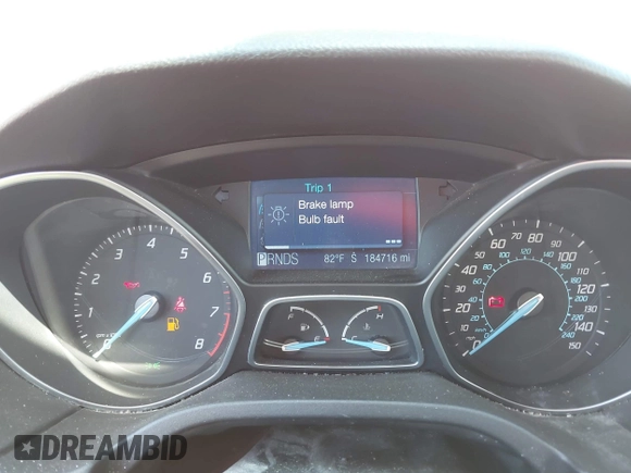 2012 Ford Focus SEL with VIN 1FAHP3H23CL291253, listed as a IAAI auction lot 42044902 with 184,716 mi miles. Bid and sale history available at carsss.com. Image 7.