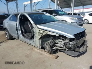 2014 Cadillac ATS Standard RWD with VIN 1G6AA5RXXE0110031, listed as a IAAI auction lot 42100955 with 82,109 mi miles. Bid and sale history available at carsss.com. Image 1.