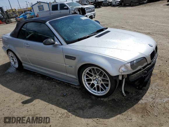 2003 BMW 3 Series M3 with VIN WBSBR934X3PK01085, listed as a Copart auction lot 52595545 with 147,248 mi miles and Salvage Title. Bid and sale history available at carsss.com. Image 4.