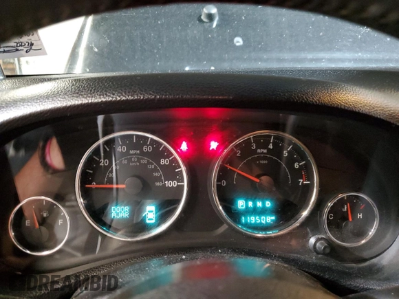 2014 Jeep Wrangler Sport with VIN 1C4AJWAG5EL307945, listed as a Copart auction lot 60152035 with 119,508 mi miles and Salvage title. Bid and sale history available at DreamBid. Image 9.