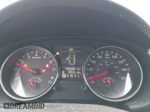 2013 Nissan Rogue S with VIN JN8AS5MT1DW507934, listed as a IAAI auction lot 41934593 with 138,508 mi miles and . Bid and sale history available at DreamBid. Image 7.