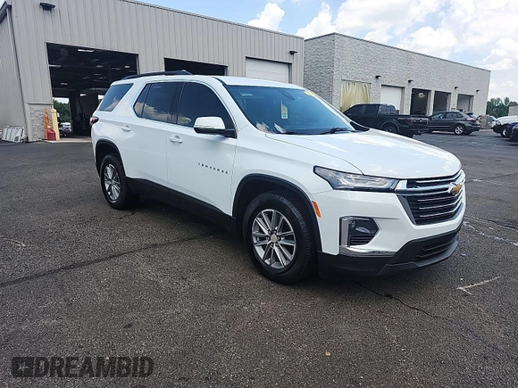 2023 Chevrolet Traverse LT Cloth with VIN 1GNEVGKW4PJ267770, listed as a IAAI auction lot 42741680 with 69,726 mi miles and . Bid and sale history available at DreamBid. Image 1.