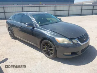 2008 Lexus GS 350 with VIN JTHBE96SX80039065, listed as a IAAI auction lot 41736450 with 202,082 mi miles. Bid and sale history available at carsss.com. Image 1.
