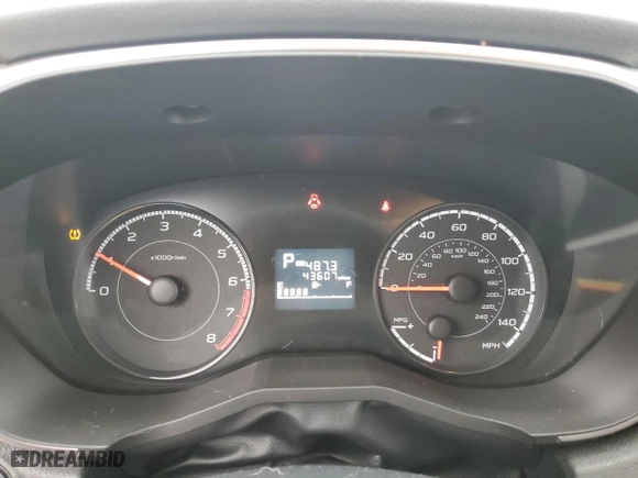 2019 Subaru Crosstrek Premium with VIN JF2GTACC2KH254784, listed as a Copart auction lot 46471725 with 43,607 mi miles and Salvage Title. Bid and sale history available at carsss.com. Image 9.