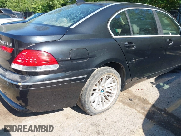 2004 BMW 7 Series 745Li with VIN WBAGN63594DS54487, listed as a IAAI auction lot 42497386 with 125,813 mi miles and . Bid and sale history available at DreamBid. Image 6.