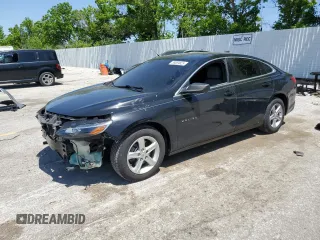 2019 Chevrolet Malibu LS z VIN 1G1ZB5ST7KF222405, wystawiony jako Copart lot #56869625 z przebiegiem 90 608 mil mil oraz Szkoda całkowita • Salvage title. Historia ofert i sprzedaży dostępna na DreamBid. Obrazek 1.