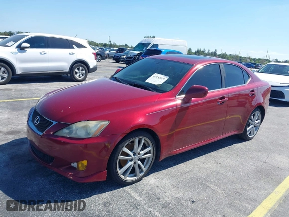 2007 Lexus IS 250 with VIN JTHBK262675042319, listed as a IAAI auction lot 42033877 with 237,283 mi miles and . Bid and sale history available at DreamBid. Image 2.