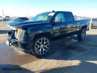 2018 Chevrolet Silverado 1500 Custom with VIN 1GCRCPEH8JZ191430, listed as a IAAI auction lot 41657847 with 1 mi miles. Bid and sale history available at carsss.com. Image 2.