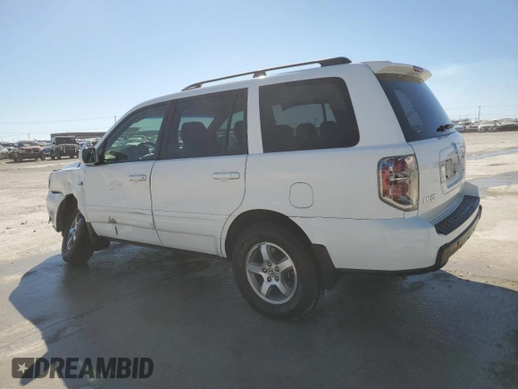 2007 Honda Pilot EX-L with VIN 5FNYF28777B022958, listed as a Copart auction lot 46793575 with 96,016 mi miles and Salvage Title. Bid and sale history available at DreamBid. Image 2.