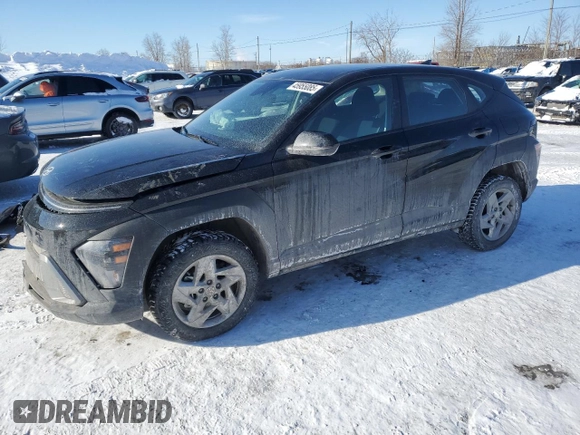 2024 Hyundai Kona SE with VIN KM8HACAB0RU163640, listed as a Copart auction lot 45955085 with 12,445 mi miles and Salvage Title. Bid and sale history available at carsss.com. Image 1.