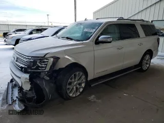 2019 Ford Expedition Max Platinum z VIN 1FMJK1MT7KEA30171, wystawiony jako Copart lot #41403075 z przebiegiem 104 440 mil mil oraz Szkoda całkowita • Salvage title. Historia ofert i sprzedaży dostępna na DreamBid. Obrazek 1.