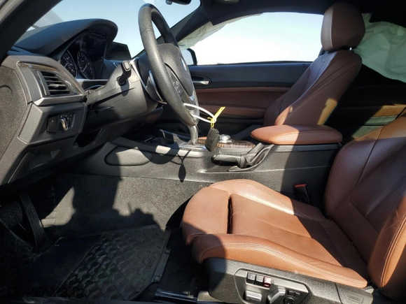 2016 BMW 2 Series 228i with VIN WBA1F9C55GV742306, listed as a Copart auction lot 41801185 with 47,395 mi miles and Salvage Title. Bid and sale history available at carsss.com. Image 7.