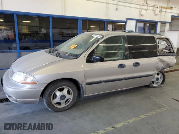 2003 Ford Windstar LX z VIN 2FMZA51423BA33048, wystawiony jako Copart lot #73987964 z przebiegiem 121 411 mil mil oraz Szkoda całkowita • Salvage title. Historia ofert i sprzedaży dostępna na DreamBid. Obrazek 1.