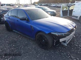 2025 BMW M3 Competition xDrive z VIN WBS33HJ05SFT74162, wystawiony jako IAAI lot #41609207 z przebiegiem 2 912 mil mil oraz . Historia ofert i sprzedaży dostępna na DreamBid. Obrazek 1.