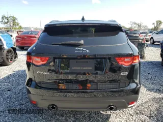 2018 Jaguar F-Pace 25t Premium with VIN SADCJ2FX6JA299858, listed as a Copart auction lot 59212765 with 74,971 mi miles and Salvage title. Bid and sale history available at DreamBid. Image 6.