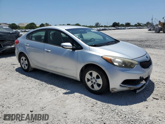 2015 Kia Forte LX with VIN KNAFX4A69F5343124, listed as a Copart auction lot 54858145 with 130,488 mi miles and Salvage Title. Bid and sale history available at carsss.com. Image 4.