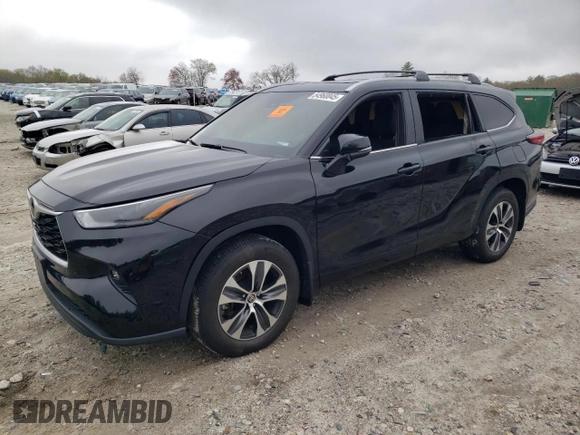 2023 Toyota Highlander L z VIN 5TDKDRBH6PS041762, wystawiony jako Copart lot #54960045 z przebiegiem 27 738 mil mil oraz Szkoda całkowita • Salvage title. Historia ofert i sprzedaży dostępna na DreamBid. Obrazek 1.