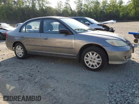 2004 Honda Civic LX with VIN 2HGES16594H622236, listed as a Copart auction lot 55475285 with 175,288 mi miles and Clean Title. Bid and sale history available at carsss.com. Image 4.