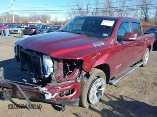 2019 Ram 1500 Big Horn/Lone Star with VIN 1C6SRFFT2KN647936, listed as a IAAI auction lot 41294403 with 123,834 mi miles. Bid and sale history available at carsss.com. Image 21.