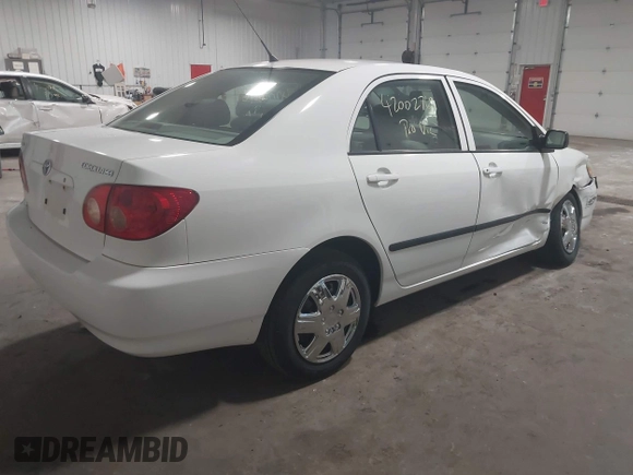 2006 Toyota Corolla CE with VIN JTDBR32E260063831, listed as a IAAI auction lot 42002769 with 90,707 mi miles and . Bid and sale history available at DreamBid. Image 4.