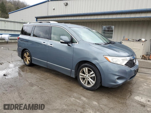 2012 Nissan Quest SL with VIN JN8AE2KPXC9032857, listed as a Copart auction lot 53962625 with 115,093 mi miles and Salvage Title. Bid and sale history available at carsss.com. Image 4.