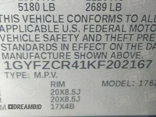2019 Cadillac XT4 FWD Premium Luxury with VIN 1GYFZCR41KF202167, listed as a IAAI auction lot 35653161 with 64,132 mi miles and . Bid and sale history available at DreamBid. Image 9.