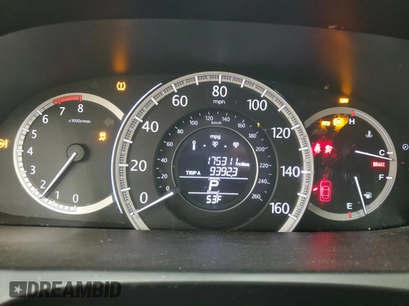2014 Honda Accord Sedan EX-L with VIN 1HGCR2F80EA153217, listed as a Copart auction lot 89067185 with 175,311 mi miles and Salvage Title. Bid and sale history available at carsss.com. Image 9.