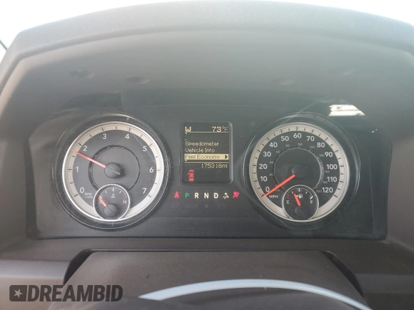 2018 Ram 1500 Big Horn with VIN 1C6RR6GT5JS161294, listed as a Copart auction lot 47290395 with 175,318 mi miles and Clean title. Bid and sale history available at DreamBid. Image 9.