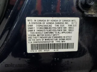 2010 Acura MDX with VIN 2HNYD2H20AH507738, listed as a Copart auction lot 45193715 with 73,130 mi miles and Salvage Title. Bid and sale history available at carsss.com. Image 15.