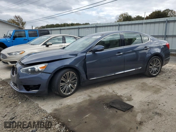 2014 Kia Cadenza Limited with VIN KNALN4D75E5153722, listed as a Copart auction lot 78716824 with 91,411 mi miles and Clean Title. Bid and sale history available at carsss.com. Image 1.