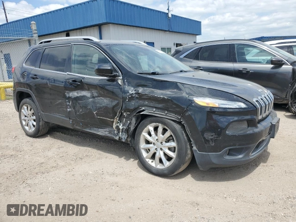 2016 Jeep Cherokee Limited with VIN 1C4PJLDB0GW287372, listed as a Copart auction lot 52795535 with 173,038 mi miles and Salvage title. Bid and sale history available at DreamBid. Image 4.