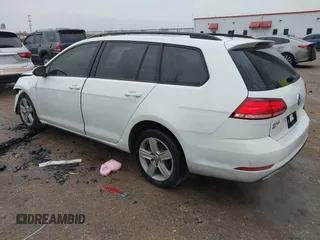 2018 Volkswagen Golf SportWagen S with VIN 3VWD17AU2JM761651, listed as a IAAI auction lot 41598726 with 125,244 mi miles. Bid and sale history available at carsss.com. Image 3.