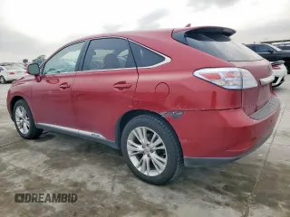 2010 Lexus RX 450h with VIN JTJZB1BA8A2000148, listed as a Copart auction lot 50135795 with 181,223 mi miles and Salvage title. Bid and sale history available at DreamBid. Image 2.