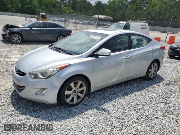 2013 Hyundai Elantra Limited с VIN 5NPDH4AE5DH267834, выставлен на аукционе Copart как лот 54579715 с пробегом 127 745 миль миль и Списание • Salvage title. История ставок и продаж доступна на DreamBid. Изображение 1.