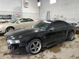 2001 Ford Mustang GT Deluxe with VIN 1FAFP42X51F230659, listed as a Copart auction lot 44784605 with 185,358 mi miles and Salvage Title. Bid and sale history available at carsss.com. Image 1.