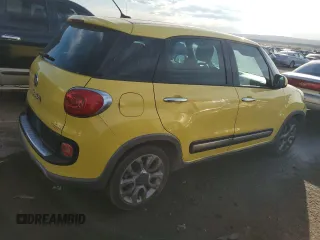 2014 FIAT 500L Trekking with VIN ZFBCFADH4EZ029332, listed as a Copart auction lot 74703474 with 0 mi miles and Salvage Title. Bid and sale history available at carsss.com. Image 3.