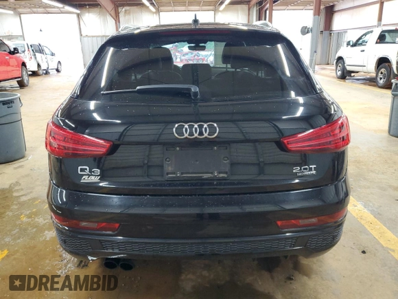 2018 Audi Q3 Premium Plus with VIN WA1JCCFS5JR018975, listed as a Copart auction lot 56663215 with 86,672 mi miles and Salvage title. Bid and sale history available at DreamBid. Image 6.