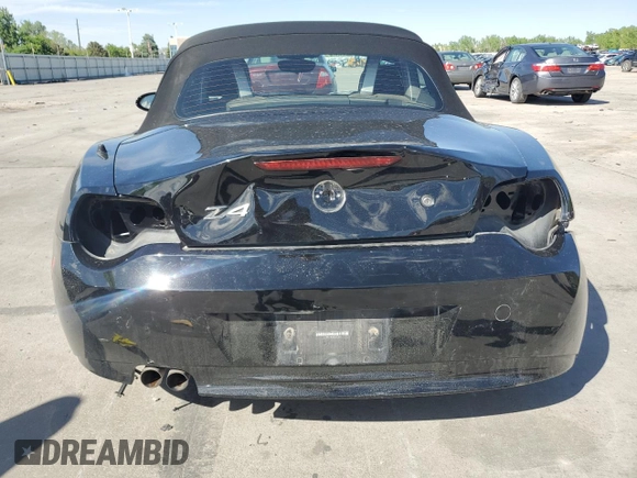 2007 BMW Z4 3.0i with VIN 4USBU33567LW71567, listed as a Copart auction lot 56680695 with 95,138 mi miles and Salvage title. Bid and sale history available at DreamBid. Image 6.