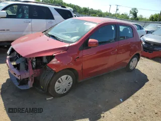 2022 Mitsubishi Mirage ES with VIN ML32AUHJ7NH008263, listed as a Copart auction lot 58990584 with 19,039 mi miles and Salvage title. Bid and sale history available at DreamBid. Image 1.