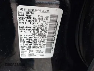 2016 Infiniti QX70 with VIN JN8CS1MU8GM672048, listed as a IAAI auction lot 41625197 with 94,317 mi miles and . Bid and sale history available at DreamBid. Image 9.