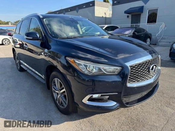 2019 Infiniti QX60 Luxe z VIN 5N1DL0MM4KC561014, wystawiony jako Copart lot #43478125 z przebiegiem 177 089 mil mil oraz Szkody całkowita. Historia ofert i sprzedaży dostępna na DreamBid. Obrazek 4.