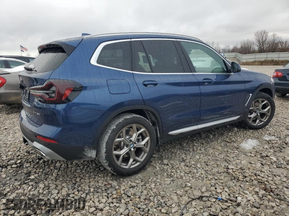 2024 BMW X3 xDrive30i with VIN 5UX53DP02R9V64816, listed as a Copart auction lot 81795744 with 0 mi miles and Clean Title. Bid and sale history available at carsss.com. Image 3.