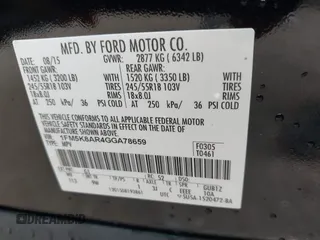 2016 Ford Police Interceptor Utility z VIN 1FM5K8AR4GGA78659, wystawiony jako IAAI lot #42298126 z przebiegiem 72 251 mil mil oraz . Historia ofert i sprzedaży dostępna na DreamBid. Obrazek 9.