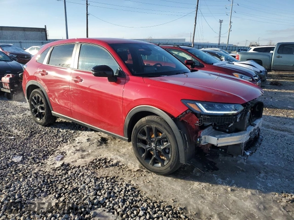 2024 Honda HR-V Sport z VIN 3CZRZ2H53RM714587, wystawiony jako Copart lot #44300105 z przebiegiem 25 102 mil mil oraz Szkoda całkowita • Salvage title. Historia ofert i sprzedaży dostępna na DreamBid. Obrazek 4.